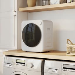 Compacte Mini Wasdroger - 5 Programma's - RVS Trommel 4 kg 800W 400W — thumbnail 5