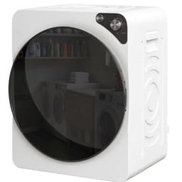 TEKROA® Draagbare mini-droger - 5 kg - 5 programma's, 1000 W, tot 60℃ - timer, roestvrijstalen trommel, voor thuisgebruik - wit — thumbnail 1