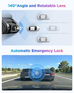 Alleen A119 V3 Dash Cam Front Camera - G-sensor Bewegingsdetectie GPS HDR Verbeterde Nachtzicht Dash Camera - 140° Groothoek, Compact 2.0" LCD-scherm in autocamera voor auto's — thumbnail 5