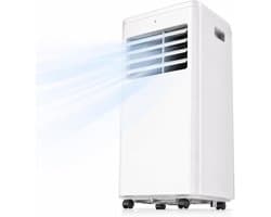 Mobiele Airco 12000 BTU – 3-in-1 Airconditioner – 52 dB – 24-uurs Timer – Afstandsbediening – Gebroken Wit