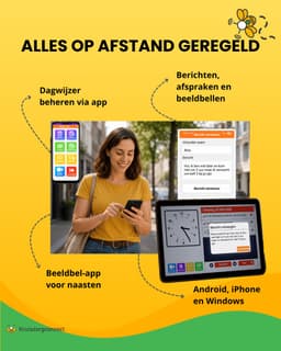KruiszorgConnect Dagwijzer - Dementieklok met Agenda, Beeldbellen en BeheerApp - 10,1 inch — thumbnail 5