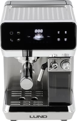 LUND 68503 Premium Pistonmachine – Espressomachine met Automatische Melkopschuimer – 20 Bar – Voor Gemalen Koffie & ESE Pads – 8 Programma's – RVS — thumbnail 5