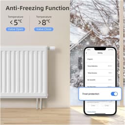 Slimme Thermostaat - Radiatorkraan - Energie Besparen - App Bediening - Weekprogramma - Wit — thumbnail 3