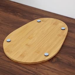 Keukenmachine Mat - Onderlegger Mixer - Aanrecht Beschermen - Slijtvaste Bescherming - 38.5 cm - Houtkleur — thumbnail 2