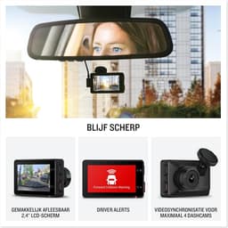 Dashcam - Autocamera Video - Veiligheid Onderweg - Spraakbesturing Ingebouwd - 1080p HD Resolutie - Zwart — thumbnail 2