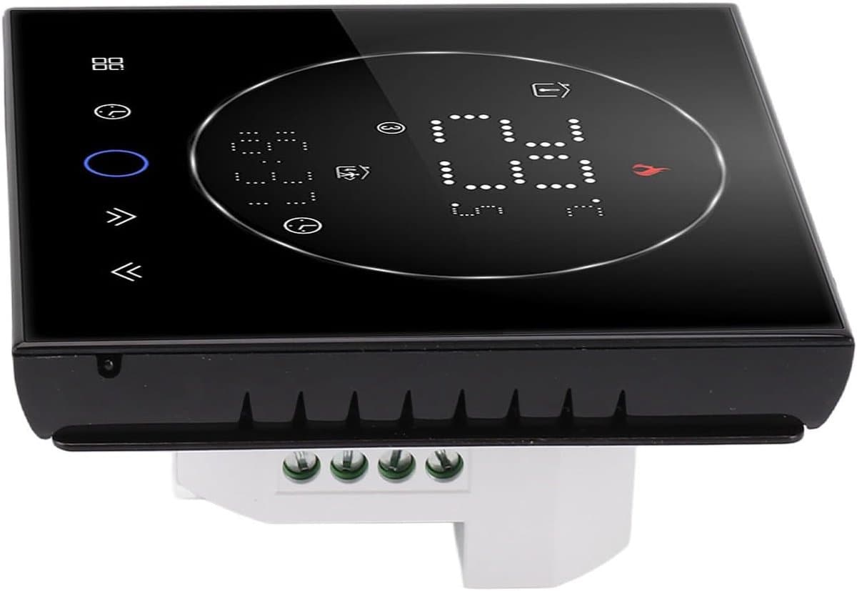 Slimme Thermostaat - Programmeerbare Regelaar - Energie Besparen - 7-daagse Planning - ± 1 ℃ Nauwkeurig - Zwart — afbeelding 1