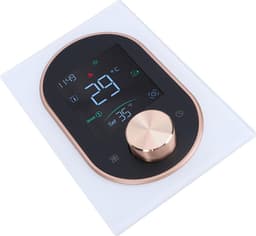 Slimme Thermostaat - Programmeerbaar Display - Comfort Regelen - App en Stembediening - 86x86mm Inbouw - Wit — thumbnail 3