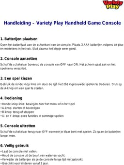 Retro Game Console – Handheld Spelcomputer voor kinderen – Gameboy – Reisspeelgoed – LCD-kleurenscherm – 266 Games — thumbnail 5