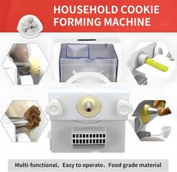 Elektrische Koekjespers - Koekjesmachine Automatisch - Zelf Koekjes Maken - Met 8 Spuitmonden - N.v.t. - Wit — thumbnail 5