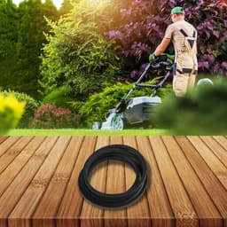 Aandrijfriem Grasmaaier - Vervangende Riem - Gazon Onderhoud - Exacte Pasvorm - 1/2" x 98" - Zwart — thumbnail 3