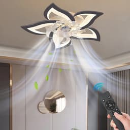 House Of Atelier - Plafondventilator met verlichting - Ventilatorlamp - Afstandbediening - 6 Standen - Dimbaar - 69 cm - Zwart — thumbnail 3
