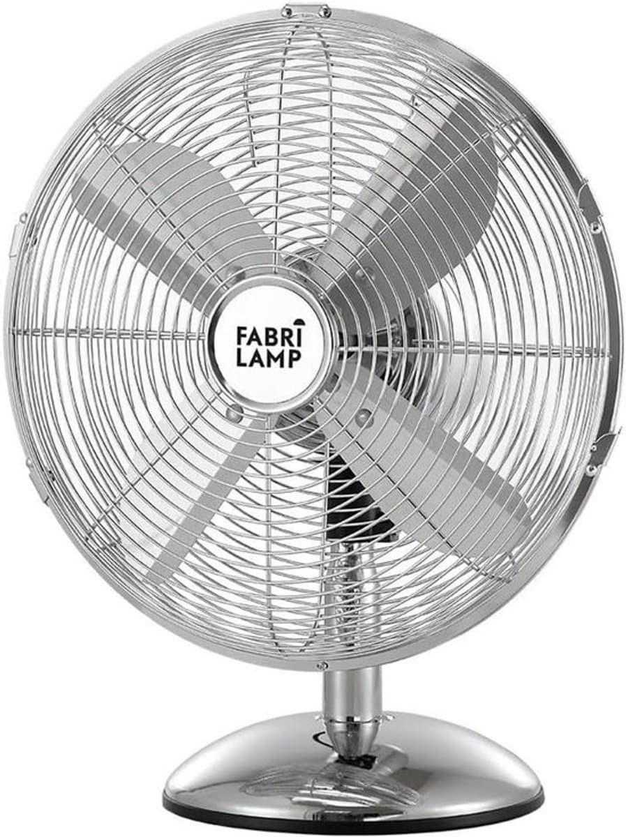 Tafelventilator - Persoonlijke Koeler - Zomerse Koelte - Oscillerende Kop - 43 x 25.5 x 54 cm - Chroom — afbeelding 1