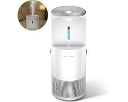 Erikssøn Luchtreiniger Air Pure Pro - Luchtbevochtiger Combo - 397 m3/u - Met Ionisator - Vermindert Stof En Pollen - Hepa 14 Filter - Air Purifier - Clean Air - Wit