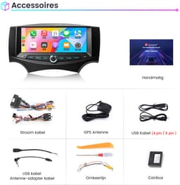 Awesafe 6.86 Inch Autoradio - Geschikt Voor Ford Ka 2008 t/m 2014 - Draadloos Apple CarPlay & Android Auto - 2GB+64GB - Android 15.0 Systeem - Bluetooth & Wifi - GPS Navigatie - Radio Scherm - 2008 2009 2010 2011 2012 2013 2014 — thumbnail 5