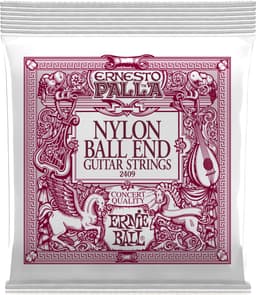 Ernie Ball Ernesto Palla Nylon - Gitaarsnaren - Zwart Nylon - Verguld Metaal met Balletje - Klassieke Gitaar — thumbnail 1
