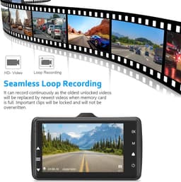 Thijox - Dashcam Auto 1080P Voorzijde, 3 Inch IPS Scherm, 170° Groothoek, Nachtzicht, HDR, Loopopname, G-Sensor, Parkeermodus, Incl. 32GB SD-Kaart — thumbnail 4