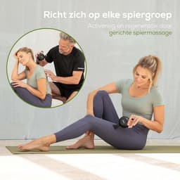 Thijox - Massagepistool voor Triggerpointmassage, Ergonomisch en Compact Design, Krachtige en Stille Spiermassage, 5 Opzetstukken, Druksensor voor Opt — thumbnail 3