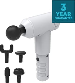 Thijox - Professioneel Fysio Massagepistool - Elektrisch Pulserende Diepweefsel Massagegun - Draadloos, Oplaadbaar, 5 Massagekoppen, Wit voor Spieront — thumbnail 5