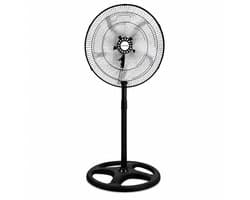 MaxTech Staande Ventilator 45cm (18 inch) - 75W - 3 Snelheden - In Hoogte Verstelbaar - Extra Stabiel - Zwart
