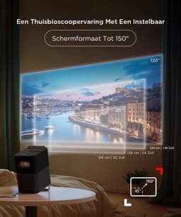 Beamer Full HD met 4K Ondersteuning – Google TV – 600 ISO Lumen – Autofocus, WiFi en Dolby Audio — thumbnail 4