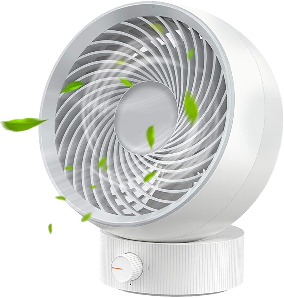 Tafelventilator, USB-ventilator, mini-ventilator – klein, stil, traploos regelbare snelheid, 20° verstelbaar, geluidsarm, eenvoudig mee te nemen (voor kantoor of thuis) — afbeelding 1