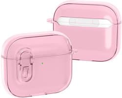 Mobigear Hoesje geschikt voor Apple AirPods 4 Hardcase Hoesje | Mobigear Crystal Clip - Roze