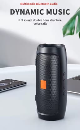 Draadloze Bluetooth Speaker Blauw – 6W Stereo Bass, 360° Surround Sound, 800mAh Batterij, Bluetooth 4.2, FM Radio, USB & TF-kaart – Draagbare Mini Speaker — thumbnail 2