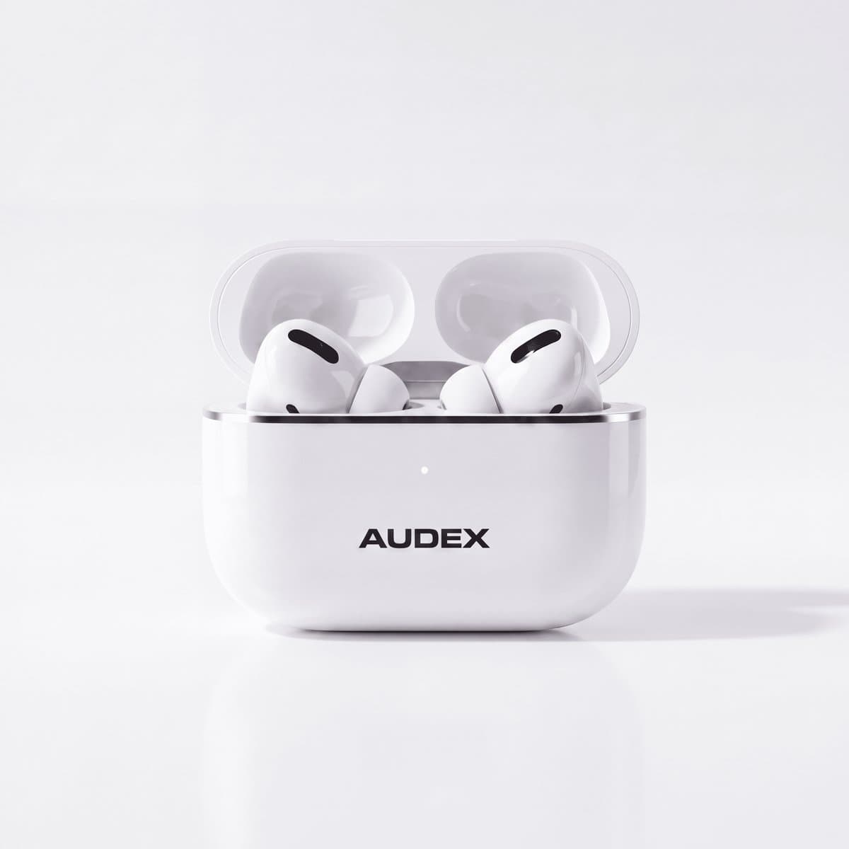 AUDEX Draadloze Bluetooth Oordopjes 5.4 – In-Ear Earbuds met Noise Cancelling – HD Microfoon – 30 Uur Speeltijd – Touch Control – USB-C Oplaadcase – Wit — afbeelding 1