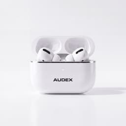 AUDEX Draadloze Bluetooth Oordopjes 5.4 – In-Ear Earbuds met Noise Cancelling – HD Microfoon – 30 Uur Speeltijd – Touch Control – USB-C Oplaadcase – Wit — thumbnail 1