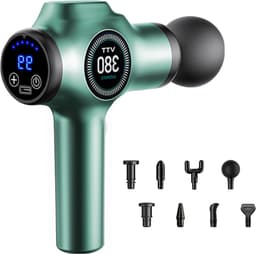 Massage Gun - Spier Stimulator - Spierherstel Bevorderen - 99 Snelheden - 12mm Amplitude - Zwart — thumbnail 1