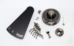 Plafondventilator stil en krachtig - 132 cm ventilator - zomer/winterfunctie - afstandsbediening - staalkleur — thumbnail 2