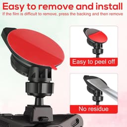 SnelShoppen - 8Pcs Dash Cam Adhesive Pads - Ronde Hittebestendige Plakstrips voor Auto, Stevige Bevestiging voor Dashcam en Telefoonhouder, Hoge Kwali — thumbnail 3