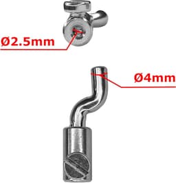SnelShoppen - Universele Kabelklem Z-Head voor Grasmaaier, Tractor, Brush Cutter, Gas Controle, 2.5mm, M4 Schroeven, Tuinaccessoires — thumbnail 3