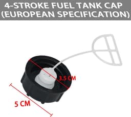 SnelShoppen - 2 Stuks Vervangende Brandstofdeksel voor Kettingzaag & Grasmaaier - Duurzaam Kunststof - Universele Brandstoftank Deksel voor Grasmaaier — thumbnail 3