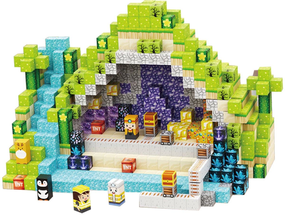 Magneet Blokjes - Thema Mijn - HB-JM14 - 150 onderdelen - Minecraft - STEM educatief speelgoed — afbeelding 1