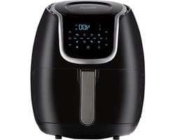 Heteluchtfriteuse - Airfryer Digitale Friteuse - Gezond Koken - 360 Graden Luchtcirculatie - 4.7 Liter - Zwart