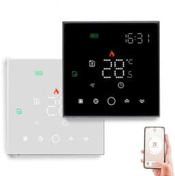 Digitale Thermostaat - Temperatuurregelaar Verwarming - Slimme Huisregeling - App Bediening - 86x86mm - Wit — thumbnail 3