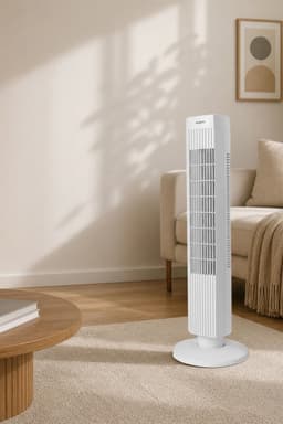 Staande Ventilator/Fan - 100% ABS - 24.4 x 24.4 x 74.5 cm — thumbnail 3