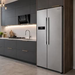 Heinner HSBS-M548NFINVXE++ American Side-by-Side Koelkast – 548 L – Total No Frost – Inverter Compressor – Energieklasse E – Touchbediening – Super Cooling – Super Freeze – Holiday-functie – Open-deur Alarm – RVS – 5 Jaar Garantie — thumbnail 5