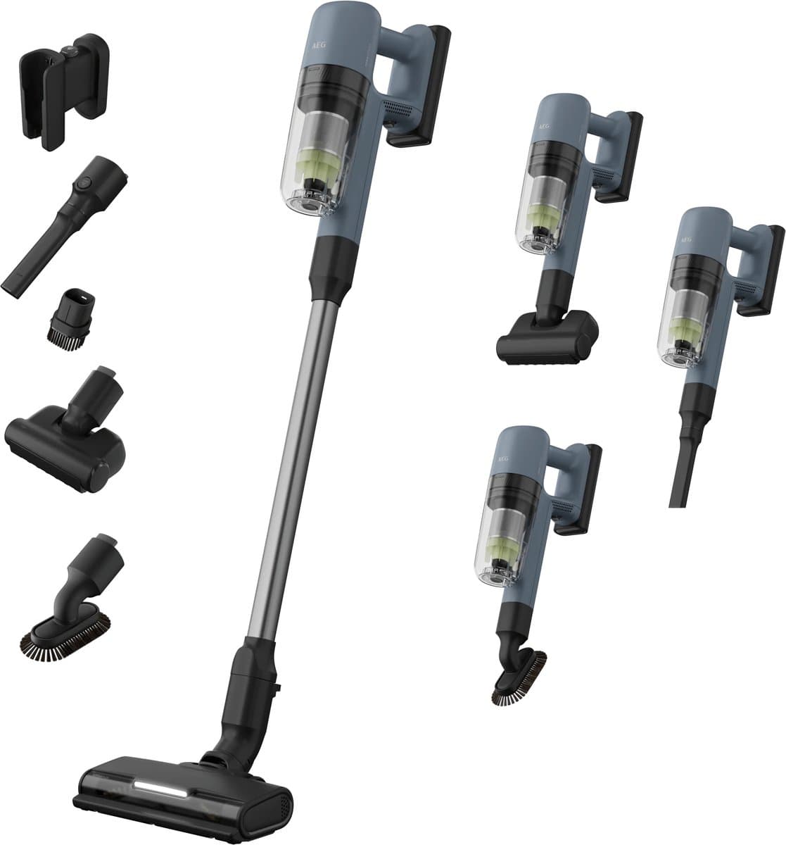AEG AP72AB21DB Steelstofzuiger Batterij/Accu Droog HEPA Zakloos 0,3 l Blauw 2,5 Ah — afbeelding 1