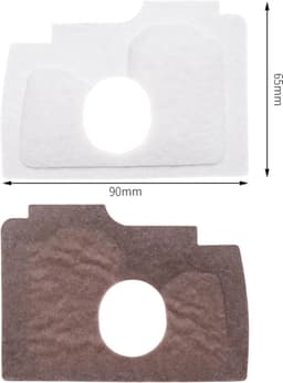 SnelShoppen - 2Stuks Luchtfilter Vervanging Geschikt voor Stihl MS170 MS180 017 018 Grasmaaier Filterpads Dubbel Laag Katoenen Luchtfilters 90x65mm Wi — thumbnail 3