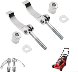 SnelShoppen - 2 Stuks Grip Knop voor Grasmaaier, Universele Handgreep Messen Bevestigingsschroeven en Moeren, Grip Moeren voor Grasmaaiers, Messen en — thumbnail 1
