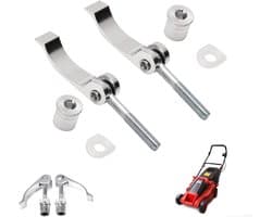 SnelShoppen - 2 Stuks Grip Knop voor Grasmaaier, Universele Handgreep Messen Bevestigingsschroeven en Moeren, Grip Moeren voor Grasmaaiers, Messen en