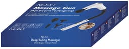 Nexxt Massage Gun Deep Rolling Massager met 4 Opzetstukken - Draadloos - Usb-c Oplaadbaar - Timer 15 Minuten - Wit — thumbnail 3