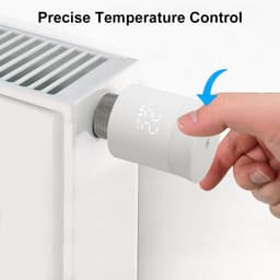 Radiatorthermostaat Slim – Zigbee & WiFi – Inclusief Hub – App & Spraakbediening – Programmeerbaar – M30 x 1,5 mm — thumbnail 2