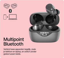 Fresh 'n Rebel Twins Elite 2 - Krachtige Bluetooth Oordopjes met Hybride Actieve Noise Cancelling - 47 uur Speeltijd - Multipoint verbinding - Draadloos en Waterdicht (IPX4) (Storm Grey) — thumbnail 5