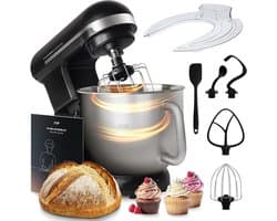 Foodprocessor 5.7L - Aluminium - 6 snelheden - Voor eenvoudig mixen - SnelShoppen