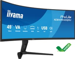 iiyama ProLite XCB4994DQSU-B1 - 49 inch - DQHD - VA - USB-Hub (4x) - verstelbaar - Curved - Speakers — thumbnail 1