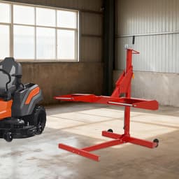 Grasmaaier Lift - Maaier Trolley - Onderhoud Tuinapparatuur - Stabiele Constructie - 62 cm Hefhoogte - Rood — thumbnail 3