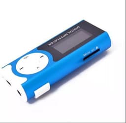Compacte MP3 speler - Blauwe muziekspeler - MP3 - Blauw - Exclusief SD kaart - CHPN — thumbnail 2